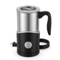 Home Barista Electric Milk Frother, Hot/Cold Foam & Steamer with Whistling Lid, 304 Stainless Steel, One-Touch Control for Lattes, Cappuccinos, Hot Chocolate
